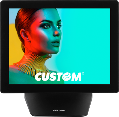 Vista frontal del PC POS Custom Silk Windows