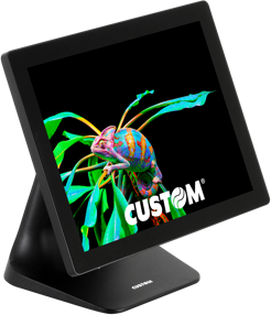 Vista lateral izquierda del PC POS Custom Silk Windows