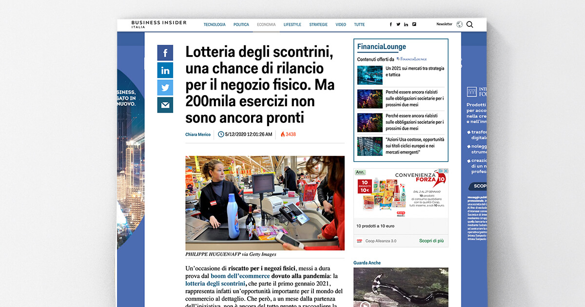 thumb_Business Insider - Lotteria degli scontrini, una chance di rilancio per il negozio fisico