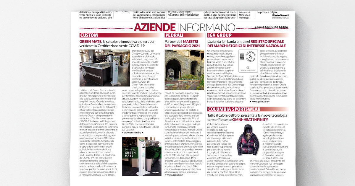 thumb_Corriere della Sera - CUSTOM GREENMATE