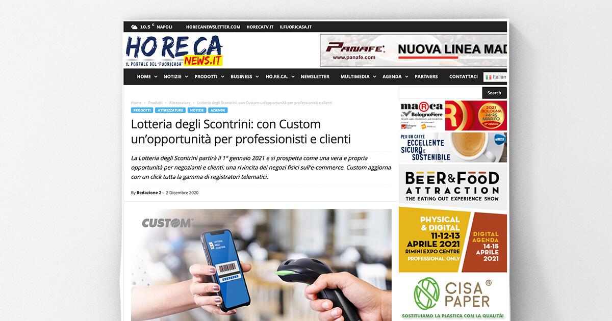thumb_Horeca News - Lotteria degli Scontrini: con Custom un’opportunità per professionisti e clienti