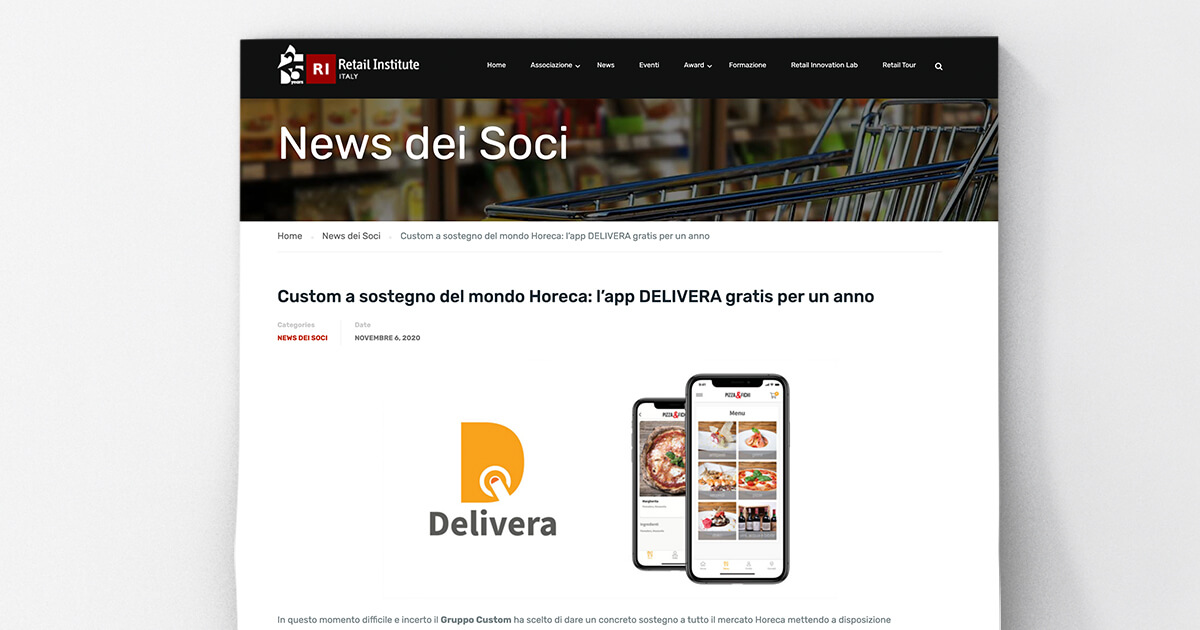 thumb_Retail Institute - Custom a sostegno del mondo Horeca: l’app DELIVERA gratis per un anno