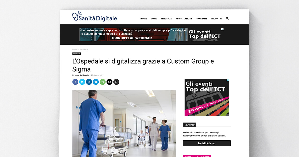 thumb_Sanità Digitale - L’Ospedale si digitalizza grazie a Custom Group e Sigma