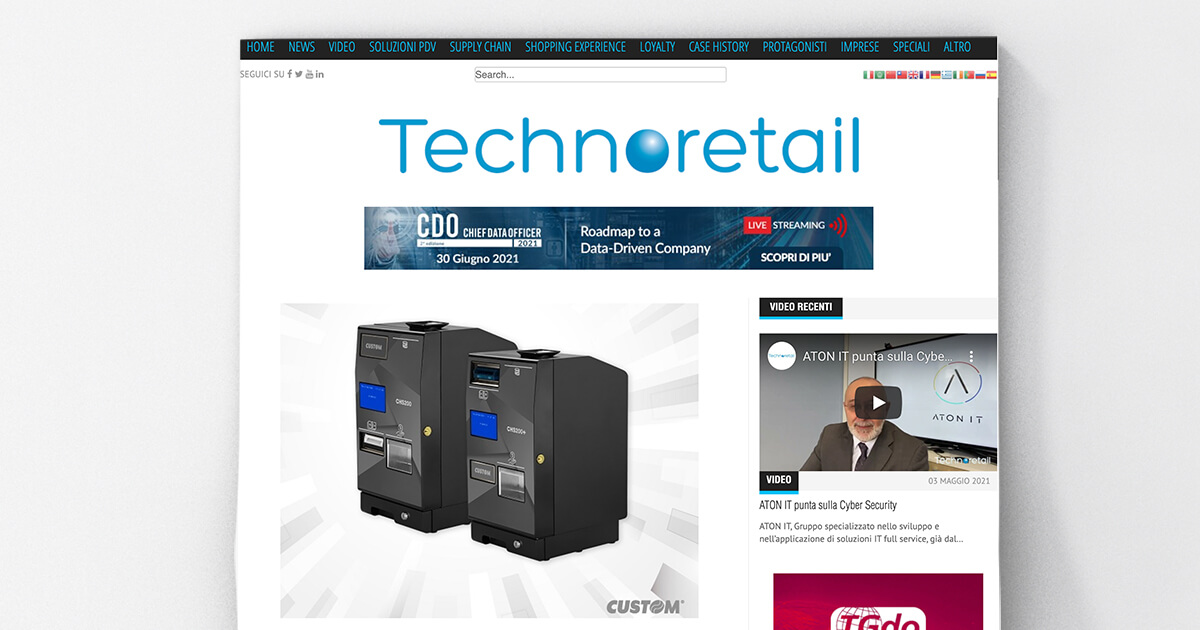 thumb_Technoretail - Custom introduce CHS200, il nuovo sistema di cash management per gli store