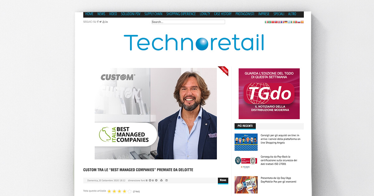 thumb_Technoretail - Custom tra le “Best Managed Companies” premiate da Deloitte