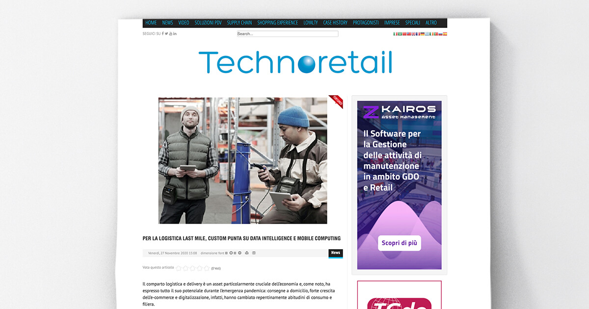 thumb_Technoretail - Per la logistica last mile, Custom punta su Data Intelligence e Mobile Computing