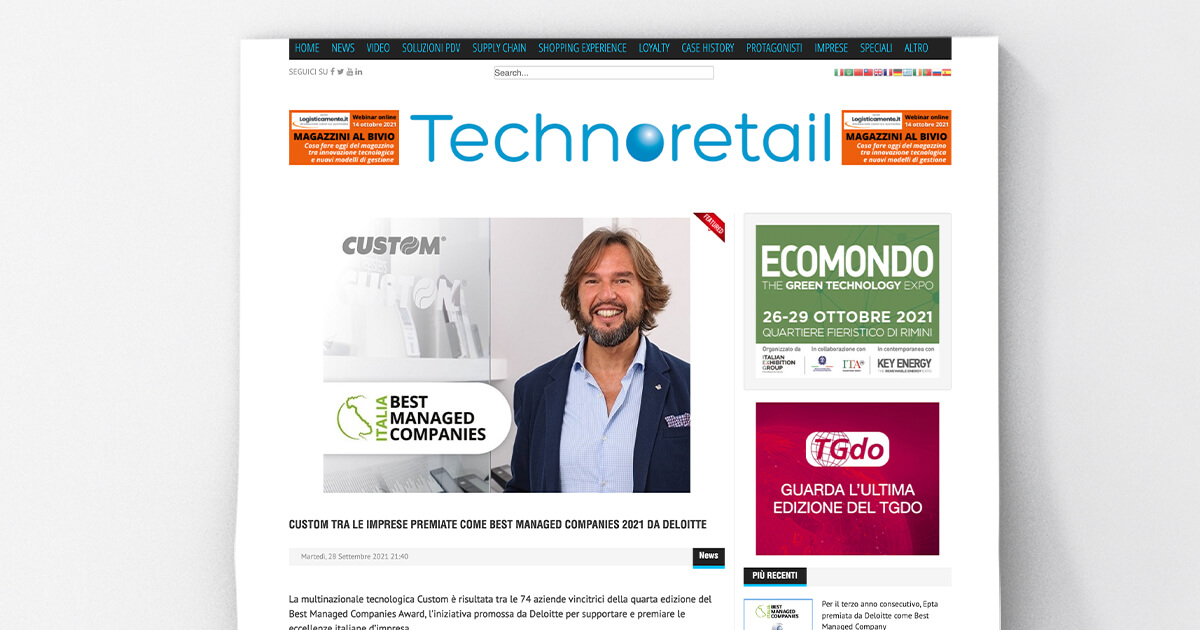 thumb_Technoretail - Custom tra le imprese premiate come best managed companies 2021 da Deloitte