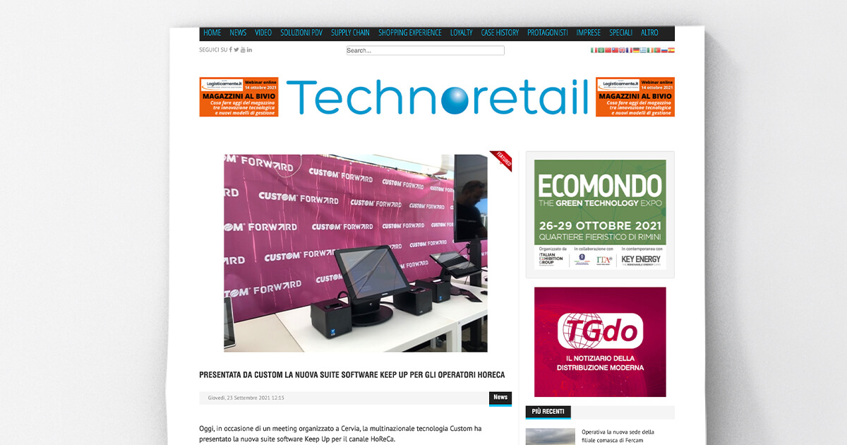 thumb_Technoretail - Presentata da Custom la nuova suite software Keep Up per gli operatoti  Horeca