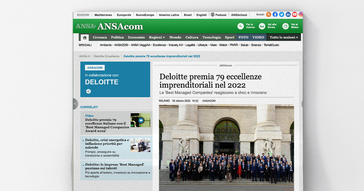 thumb_Ansa - Deloitte premia 79 eccellenze imprenditoriali nel 2022