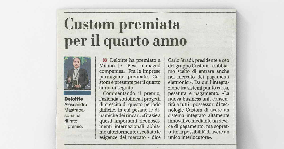 thumb_Gazzetta di Parma - Custom premiata per il quarto anno