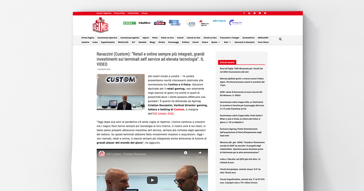 thumb_AGIMEG - Ravazzini (Custom): “Retail e online sempre più integrati, grandi investimenti sui terminali self service ad elevata tecnologia”